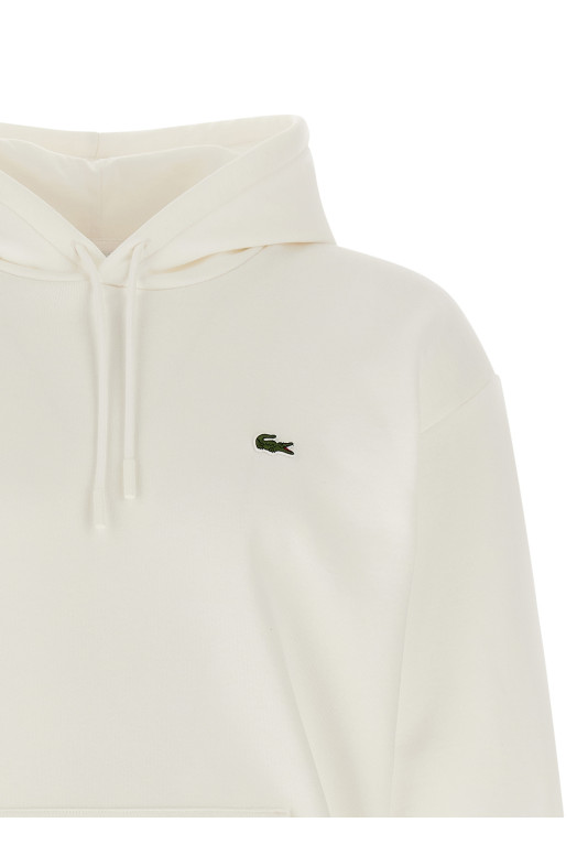 Logo patch hoodie White