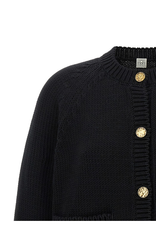 Cotton cardigan Black