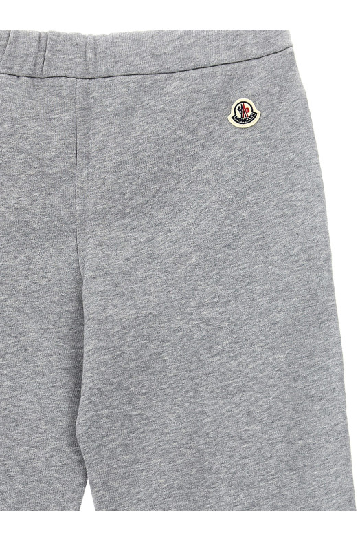 Джоггеры, связанные крючком, серые MONCLER ENFANT L29548H00005899PS980