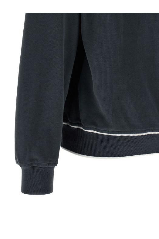 Heraldic patch sweatshirt Blue