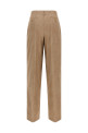 Paisley jacquard pants Beige