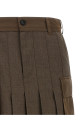 Hybrid construction skirt Brown