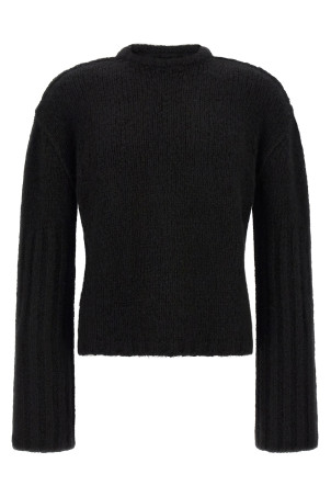 Silk and cashmere sweater Black
