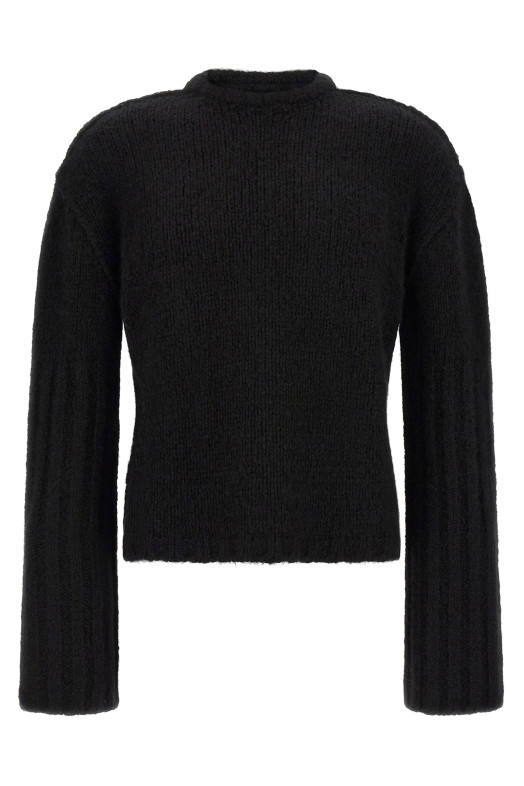 Silk and cashmere sweater Black