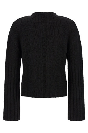 Silk and cashmere sweater Black