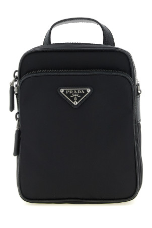 'Re-Nylon' crossbody bag Black