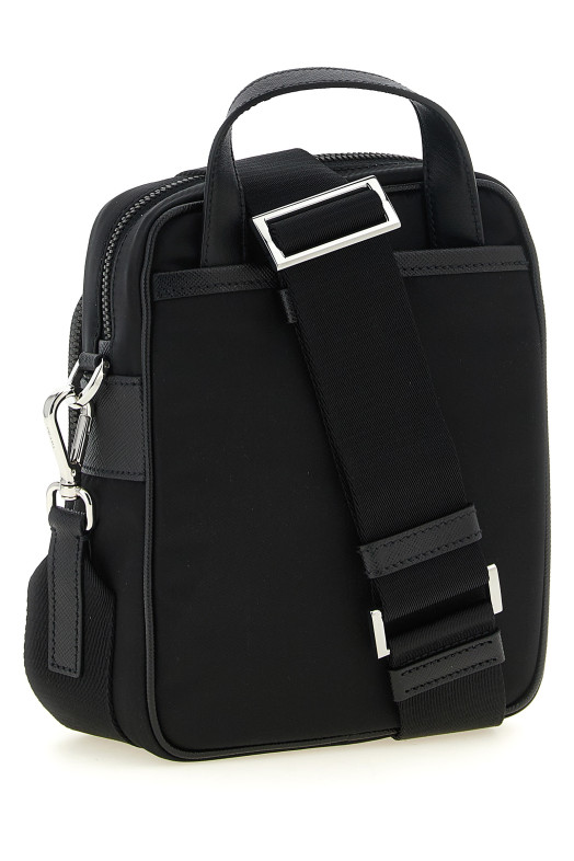 'Re-Nylon' crossbody bag Black
