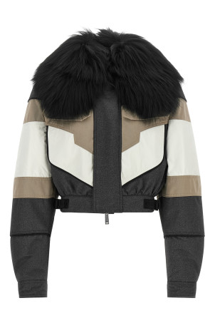 'Couture Ski Bomber' down jacket Multicolor