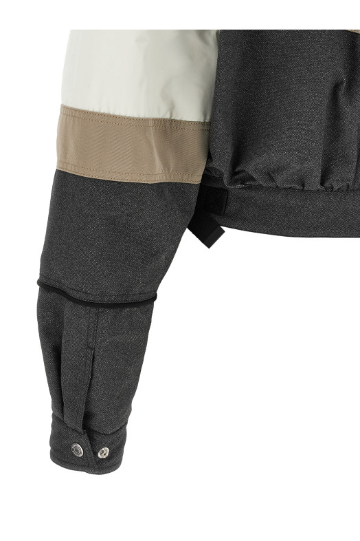 'Couture Ski Bomber' down jacket Multicolor