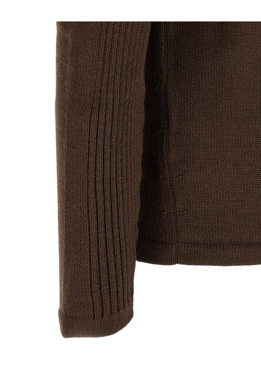 'Re-Nylon' Pocket Sweater Brown