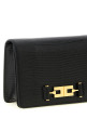Lizard print crossbody bag Black