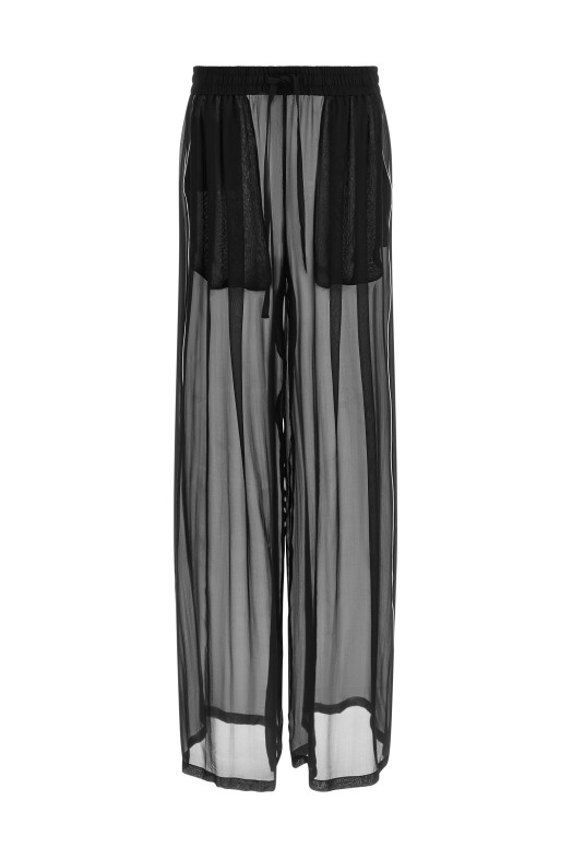 Chiffon pants Black