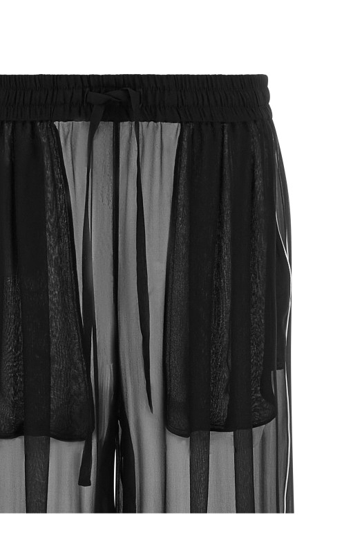 Chiffon pants Black