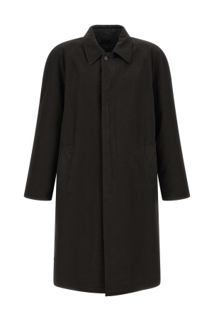 Double-Face raglan coat Black