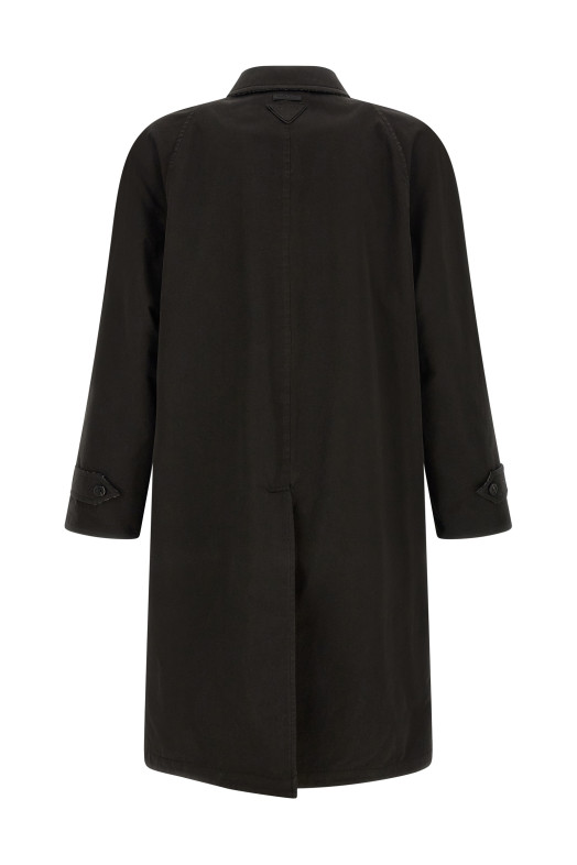 Double-Face raglan coat Black