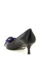 Кожаные туфли на шпильке со шнурками, черные PRADA 1I612OFA055V69F0002