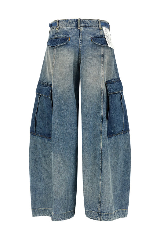 Джинсы «Siouxsie Field Cargo», синие R13WD236D475ATWOTONEVINTAGEBLUE