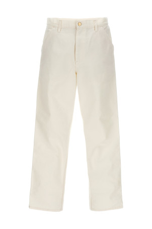 'Single knee' pants White