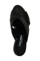 Сатинові сандалі, чорні DOLCE & GABBANA CR1738AV7998B956