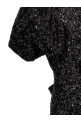 Sequin midi dress Black
