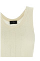 Белая блузка с перфорированным верхом ETRO WRKE0329AU081W3789