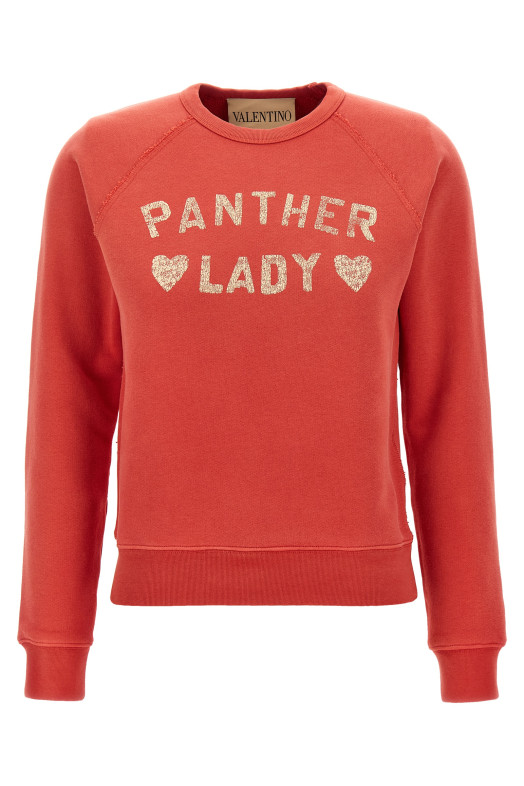 Valentino Garavani 'Panther Lady' sweatshirt Red