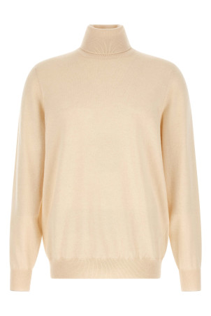 Cashmere turtleneck sweater  White