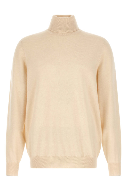 Cashmere turtleneck sweater  White