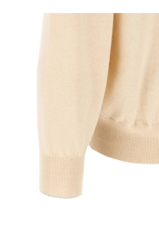 Cashmere turtleneck sweater  White