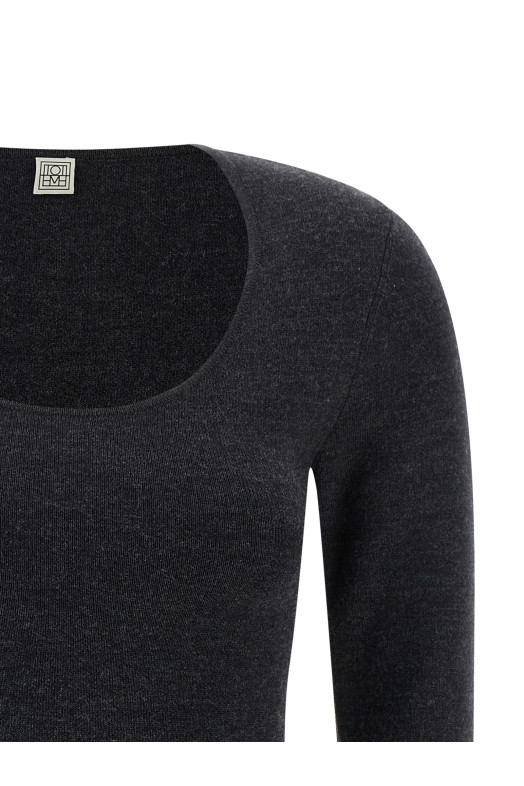 'Compact Knit' sweater Gray