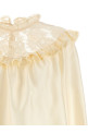 'Lace Billow' blouse Beige