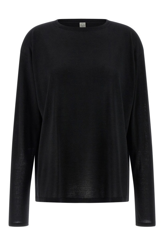 Extrafine wool sweater Black