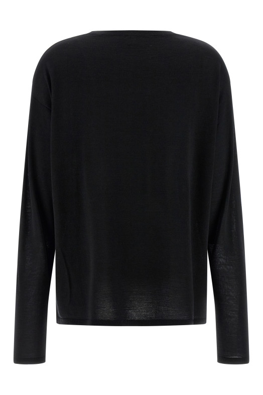 Extrafine wool sweater Black