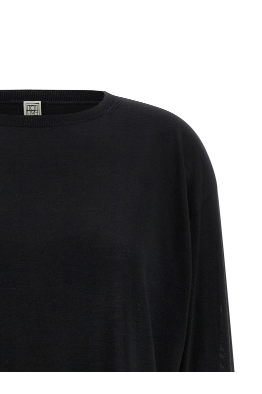 Extrafine wool sweater Black
