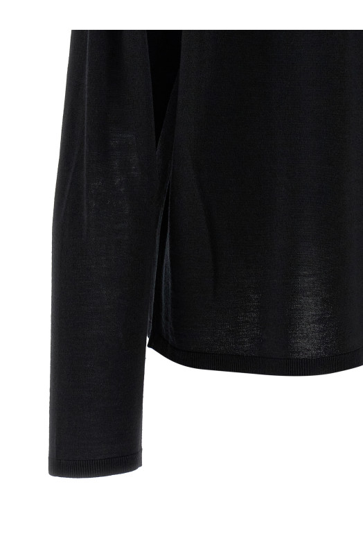 Extrafine wool sweater Black