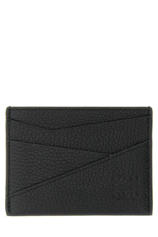 'Puzzle Edge' card holder  Black