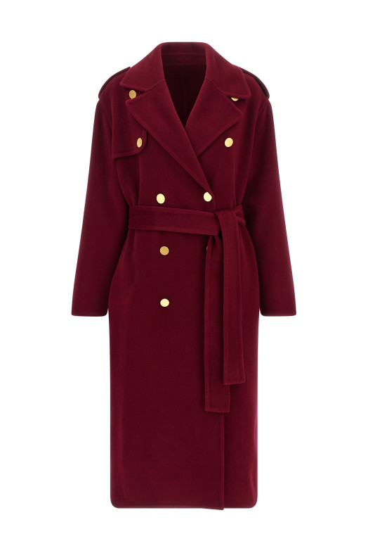 Long wool coat  Red
