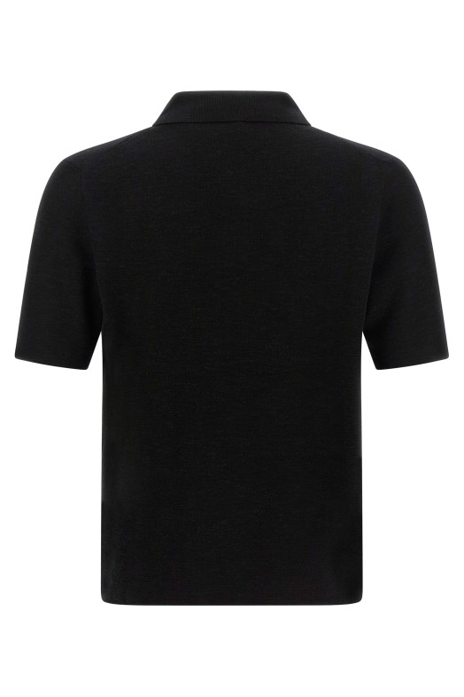 'Ravi' polo shirt Black