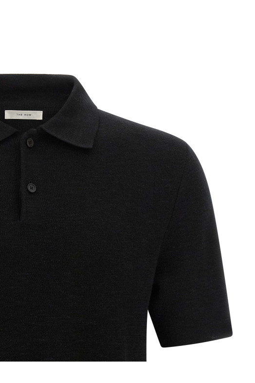 'Ravi' polo shirt Black