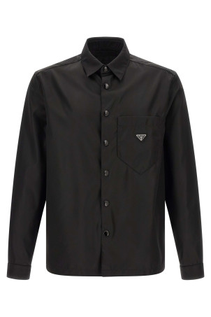 Рубашка из нейлона  Черная PRADA SC514SOOO1WQ8F0002
