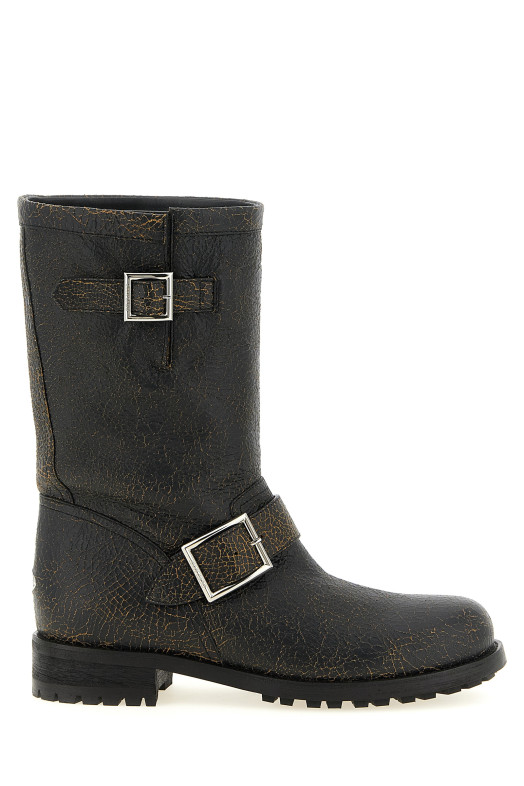 'Biker Mid' ankle boots  Black