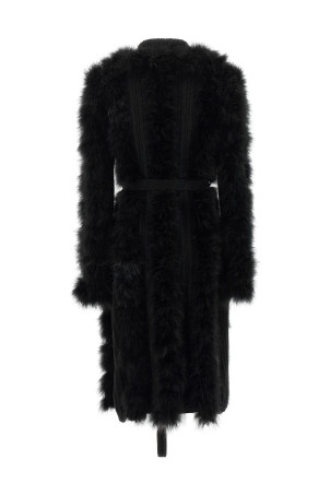 Dressing gown coat Black