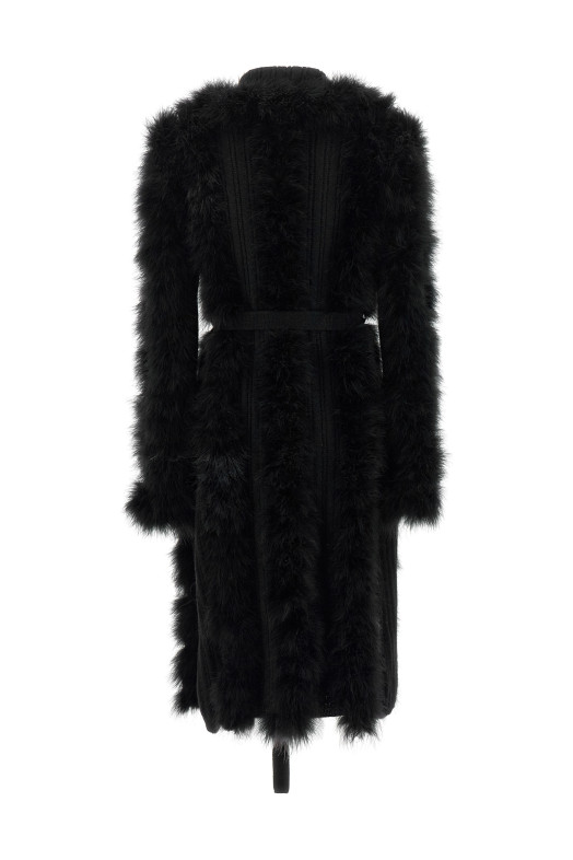 Dressing gown coat Black