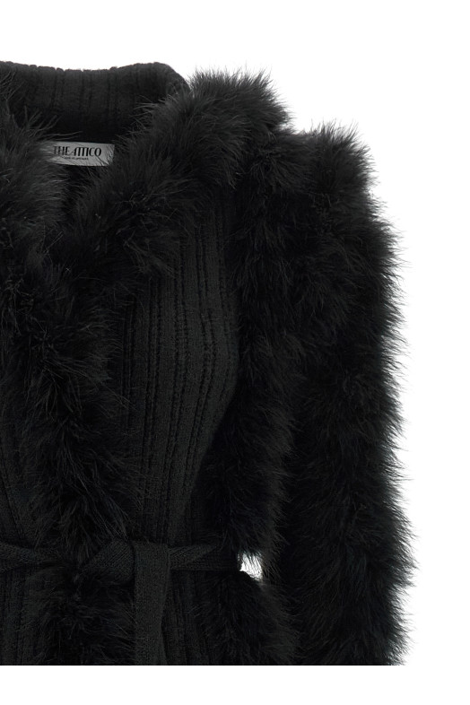 Dressing gown coat Black