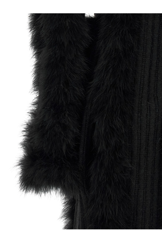 Dressing gown coat Black