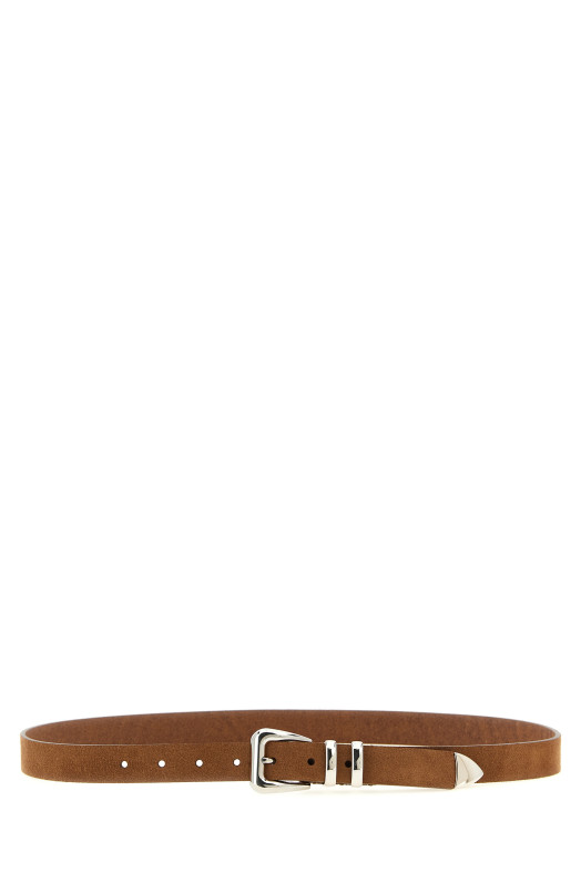 Metal toe cap belt  Brown