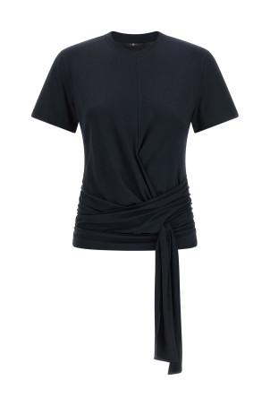 'Fitted Twist' T-shirt Blue