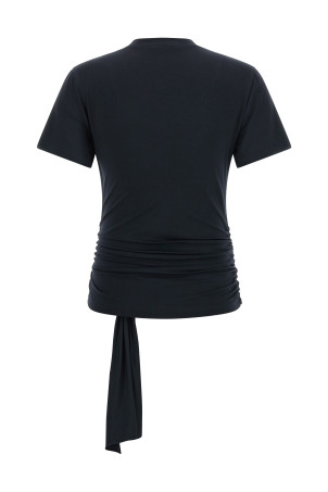 'Fitted Twist' T-shirt Blue
