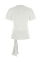 Draped detail T-shirt White