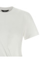 Draped detail T-shirt White